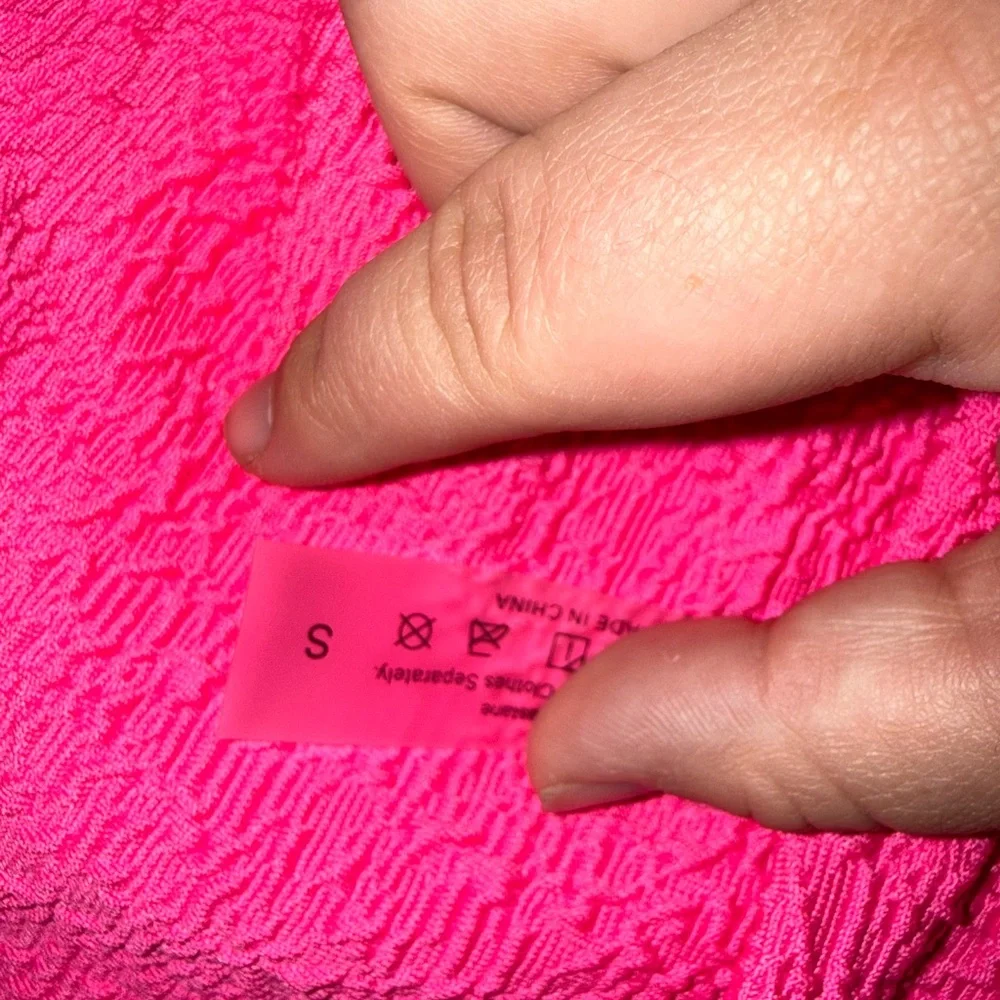 Hot Pink One-Piece Cutout Swimsuit - Picture 3 of 3